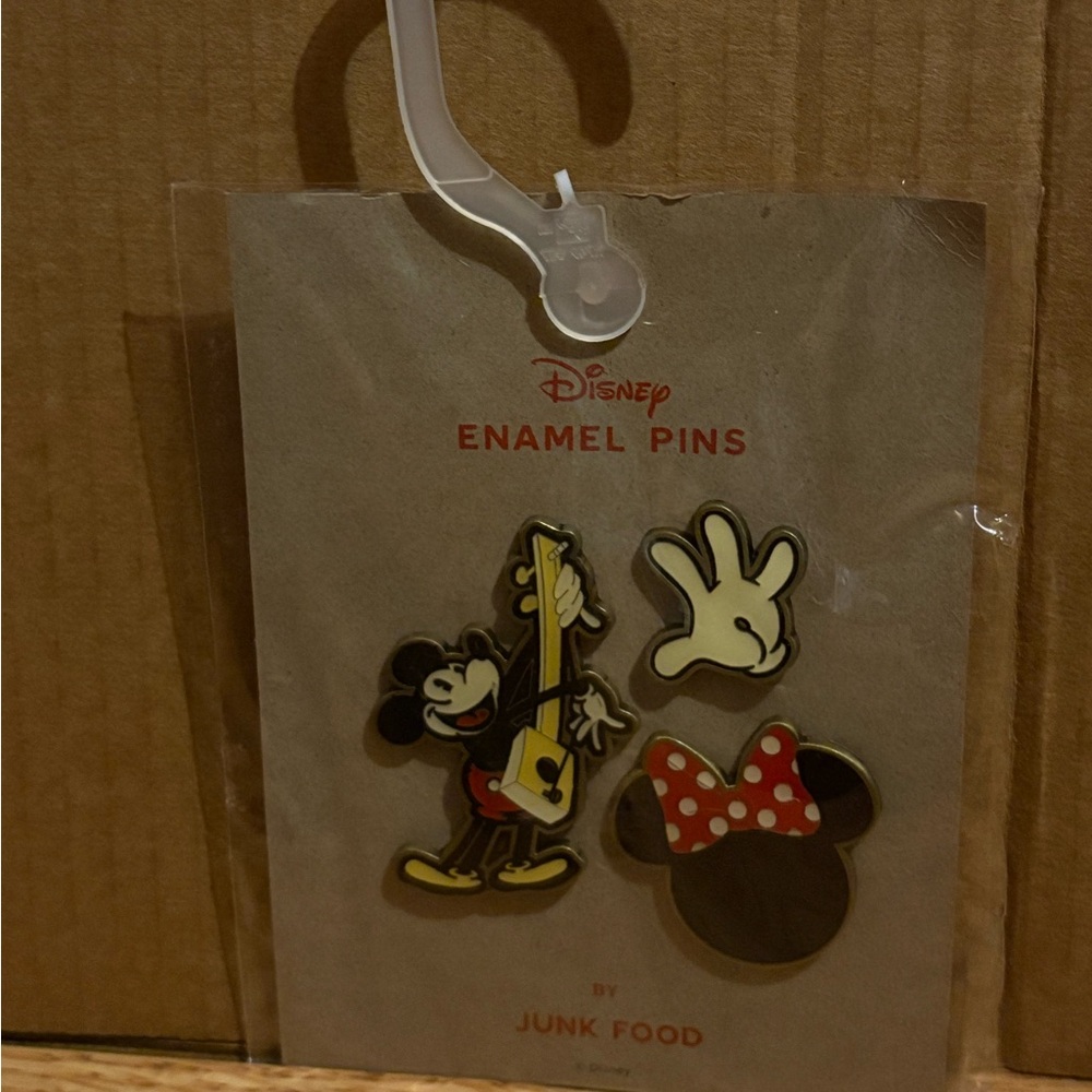 NEW Mickey Mouse Pins by Junk Food